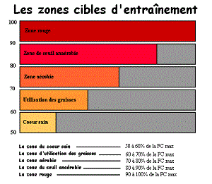 Les zones d'intensité à vos entrainements peut fortement variés. © Breizh.ski-roues