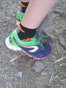 Vous pouvez voir mes chaussures Kalenji de profil... © Testeurs-Outdoor